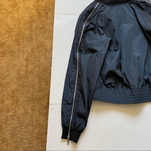 DEX, Bomber style jacket, with zipper detail down arms, unique vibe.. Size M - Picture 6 of 11